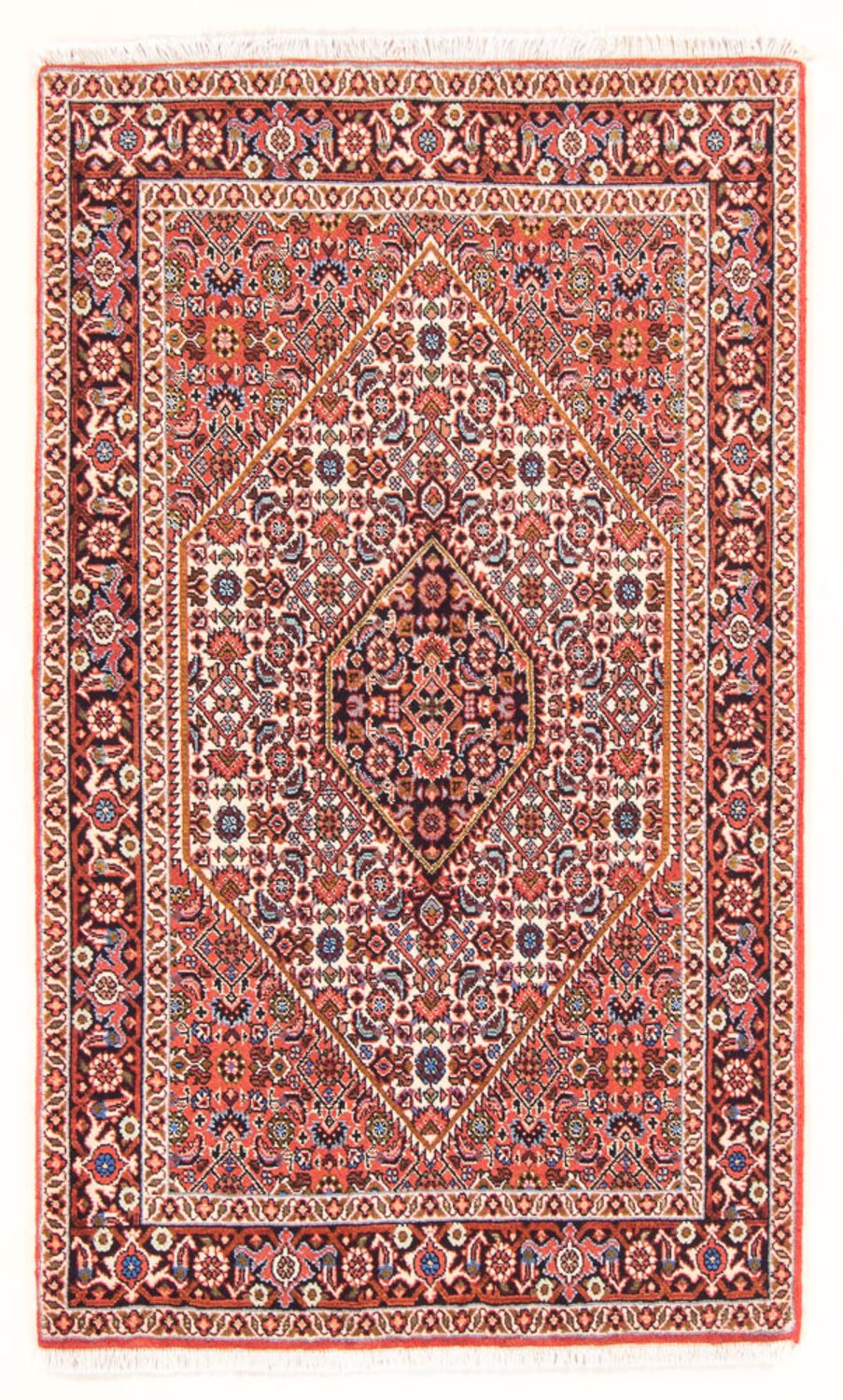 Tapis persan - Bidjar - 137 x 85 cm - rouge