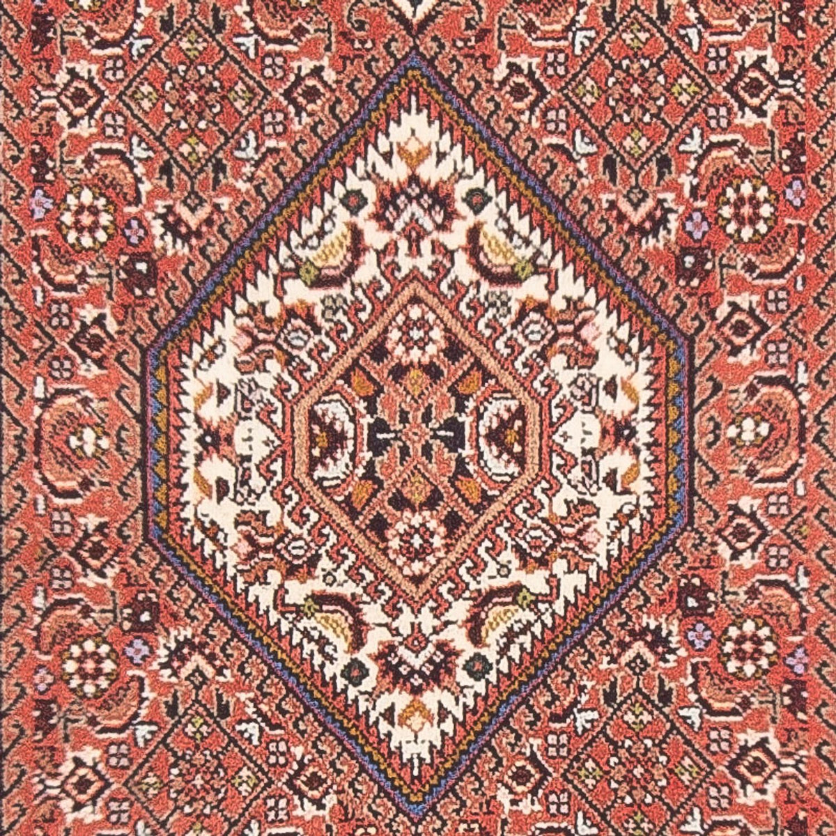 Tapis persan - Bidjar - 140 x 83 cm - rouge