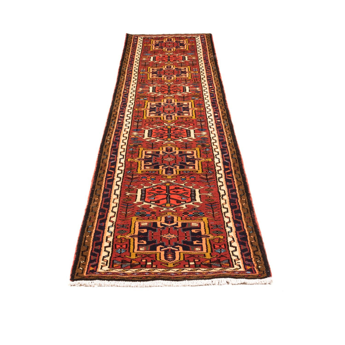 Tapis de couloir Tapis persan - Nomadic - 285 x 65 cm - rouge