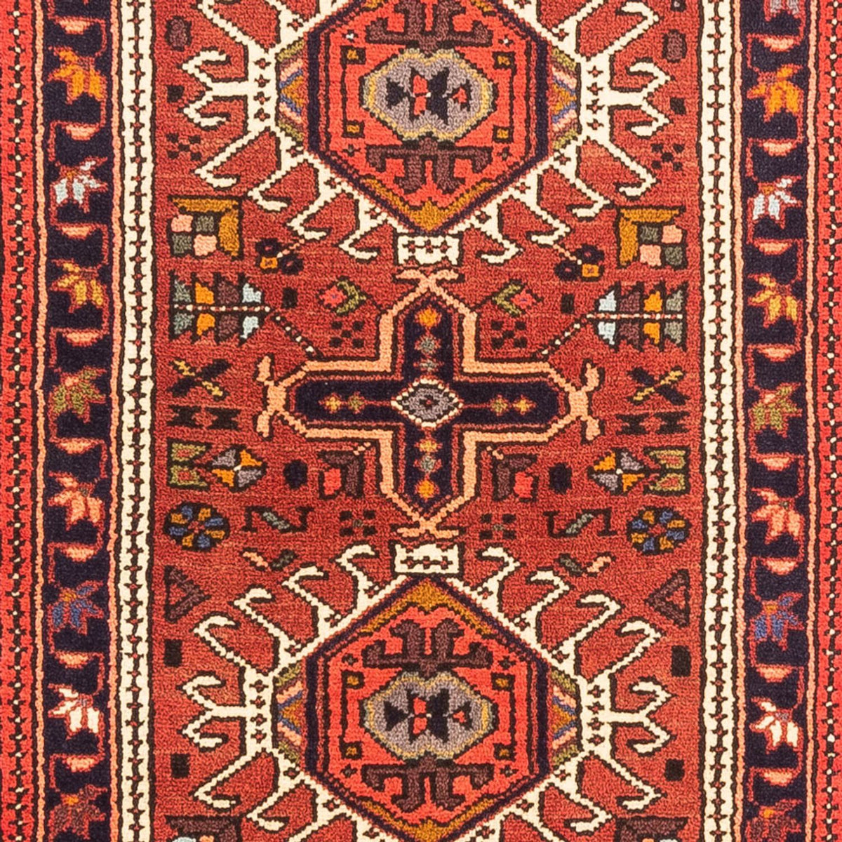 Tapis de couloir Tapis persan - Nomadic - 284 x 71 cm - rouge