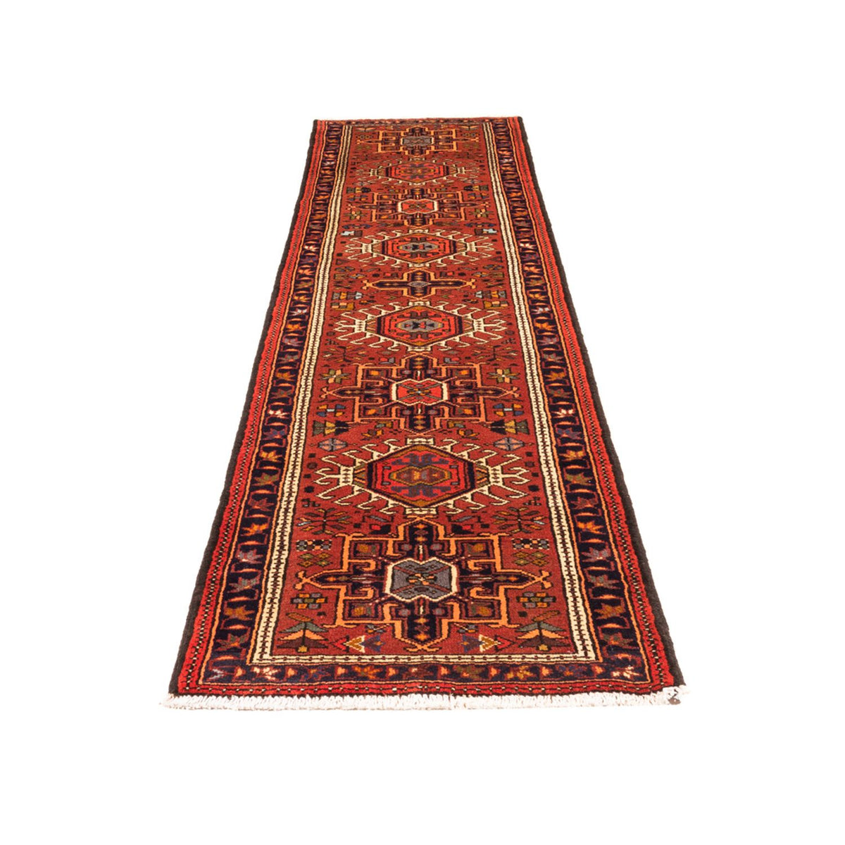 Tapis de couloir Tapis persan - Nomadic - 284 x 71 cm - rouge