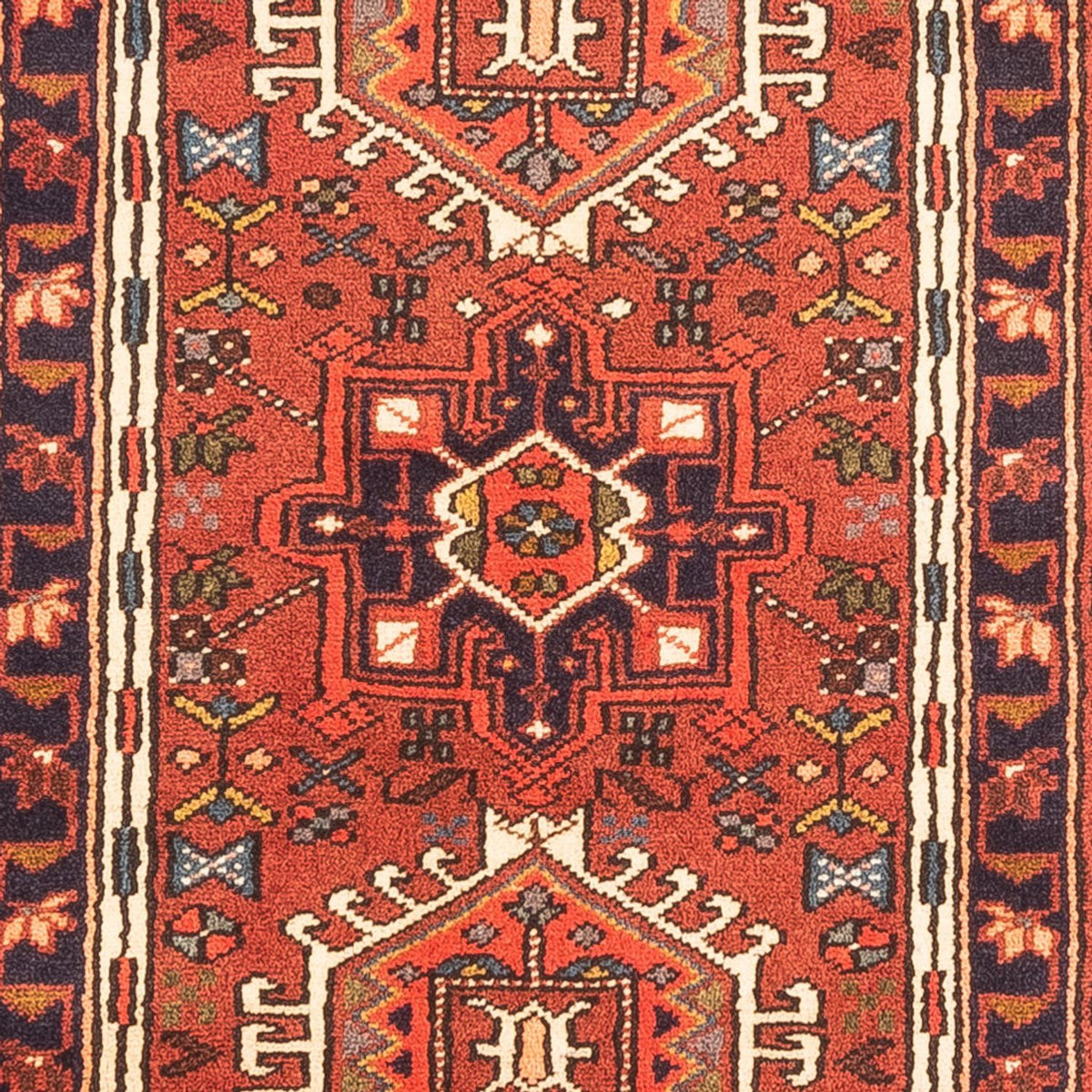 Tapis de couloir Tapis persan - Nomadic - 285 x 69 cm - rouge