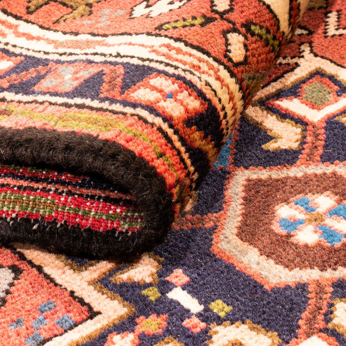 Tapis de couloir Tapis persan - Nomadic - 300 x 74 cm - rouge