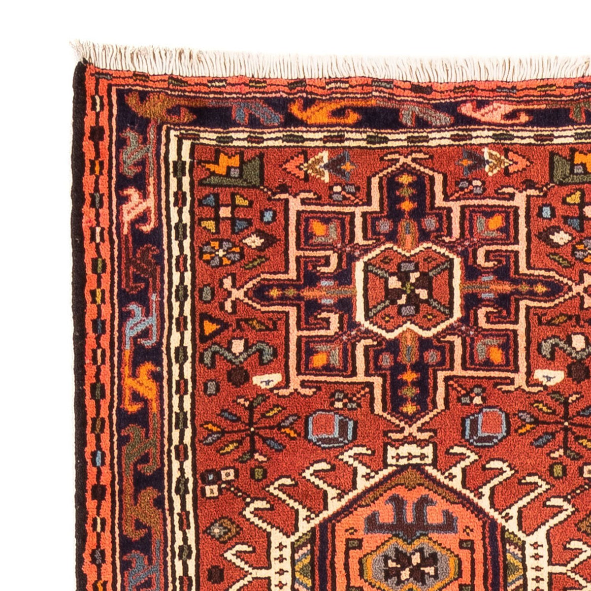 Tapis de couloir Tapis persan - Nomadic - 282 x 70 cm - rouge