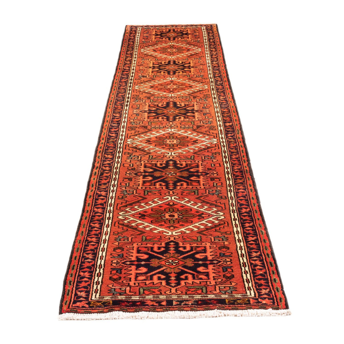 Tapis de couloir Tapis persan - Nomadic - 290 x 69 cm - rouge