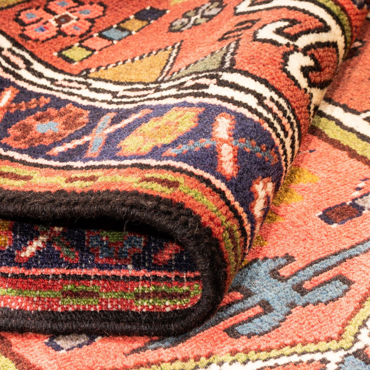 Tapis de couloir Tapis persan - Nomadic - 274 x 79 cm - rouge