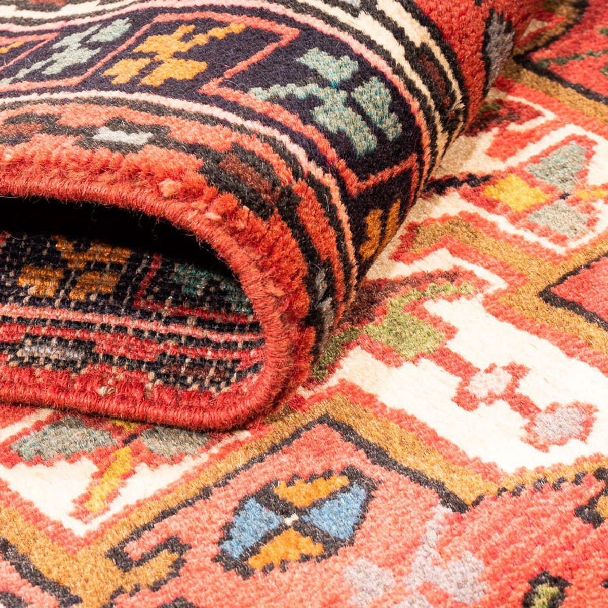 Tapis de couloir Tapis persan - Nomadic - 304 x 72 cm - rouge