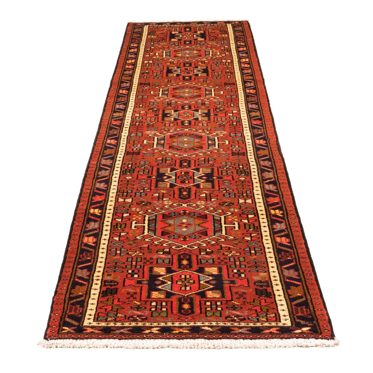 Tapis de couloir Tapis persan - Nomadic - 293 x 73 cm - rouge