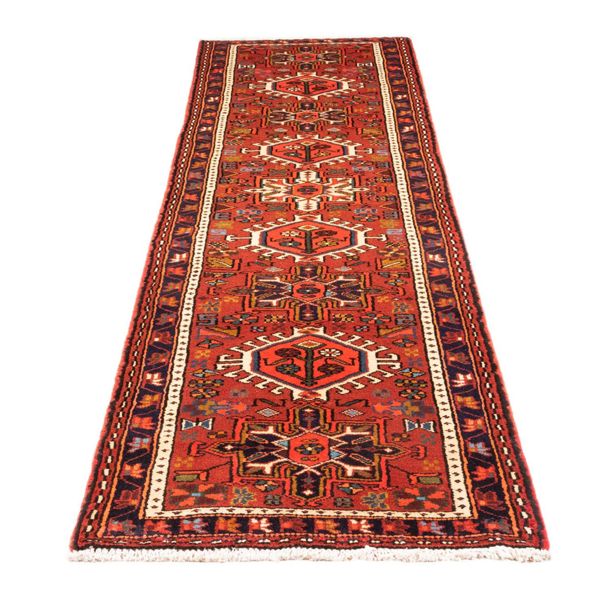 Tapis de couloir Tapis persan - Nomadic - 286 x 73 cm - rouge