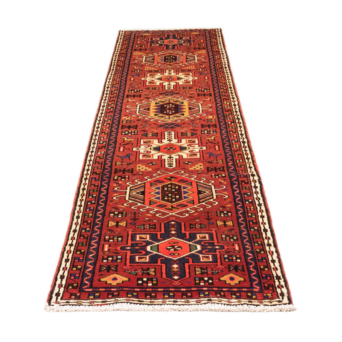 Tapis de couloir Tapis persan - Nomadic - 293 x 70 cm - rouge