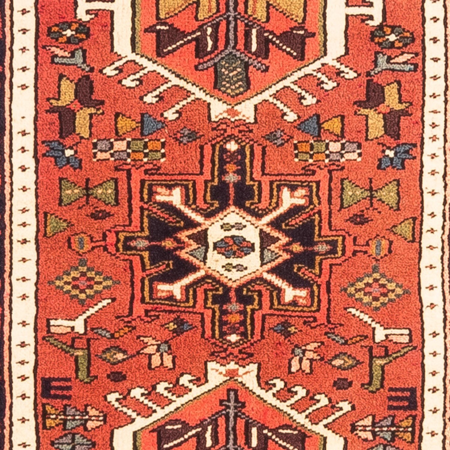 Tapis de couloir Tapis persan - Nomadic - 287 x 84 cm - rouge