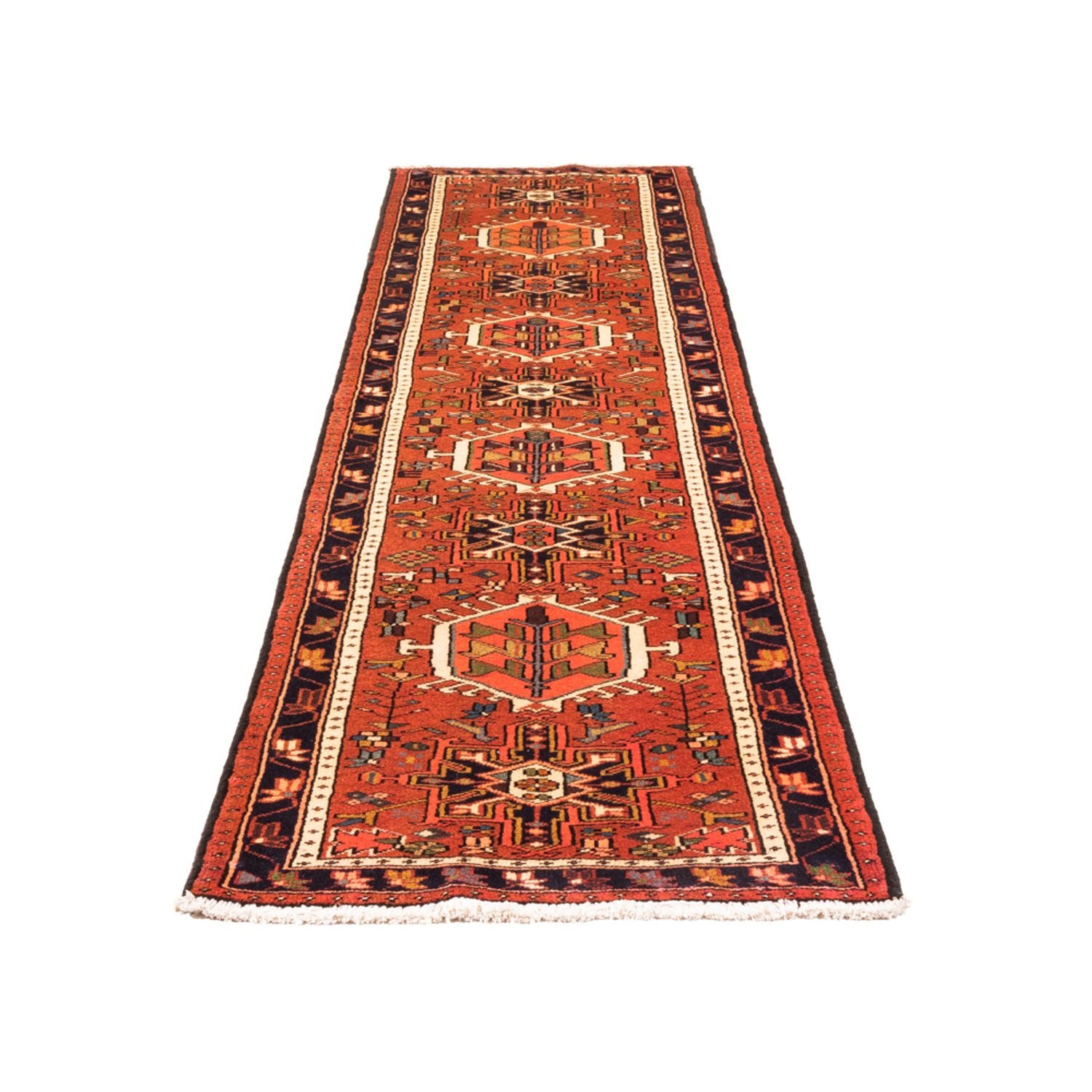 Tapis de couloir Tapis persan - Nomadic - 287 x 84 cm - rouge