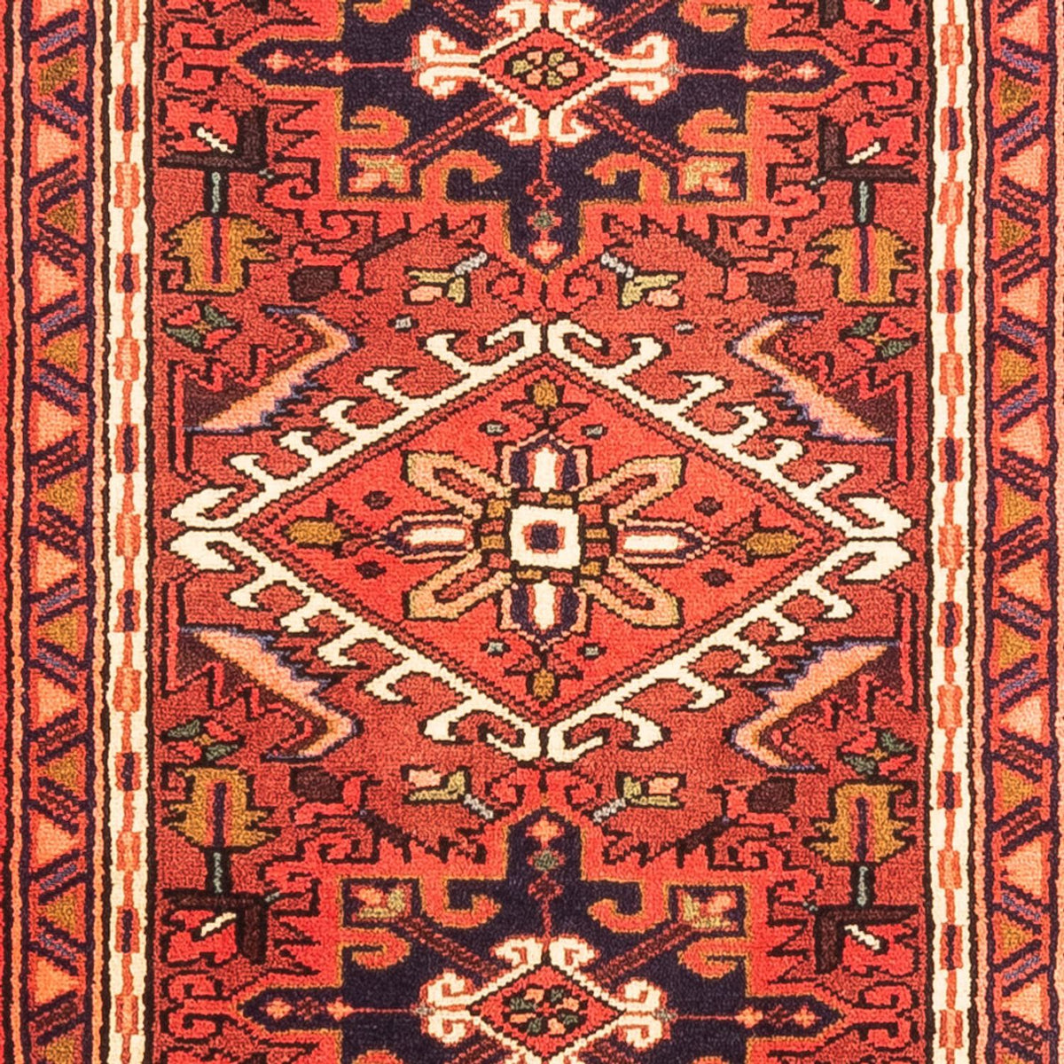 Tapis de couloir Tapis persan - Nomadic - 298 x 69 cm - rouge