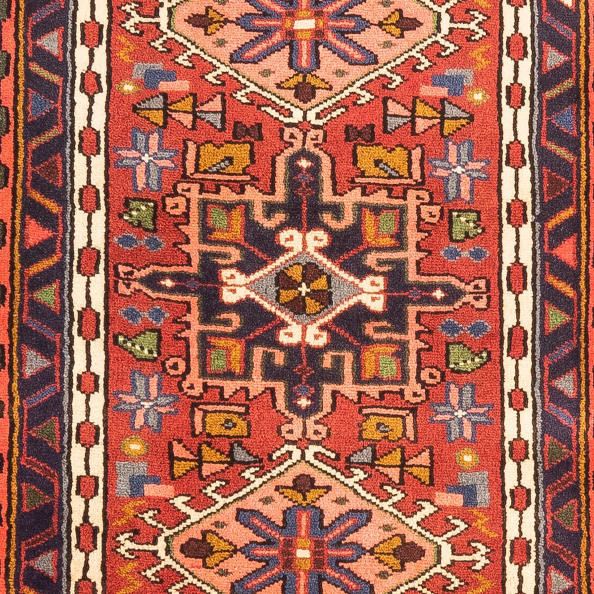 Tapis de couloir Tapis persan - Nomadic - 288 x 76 cm - rouge