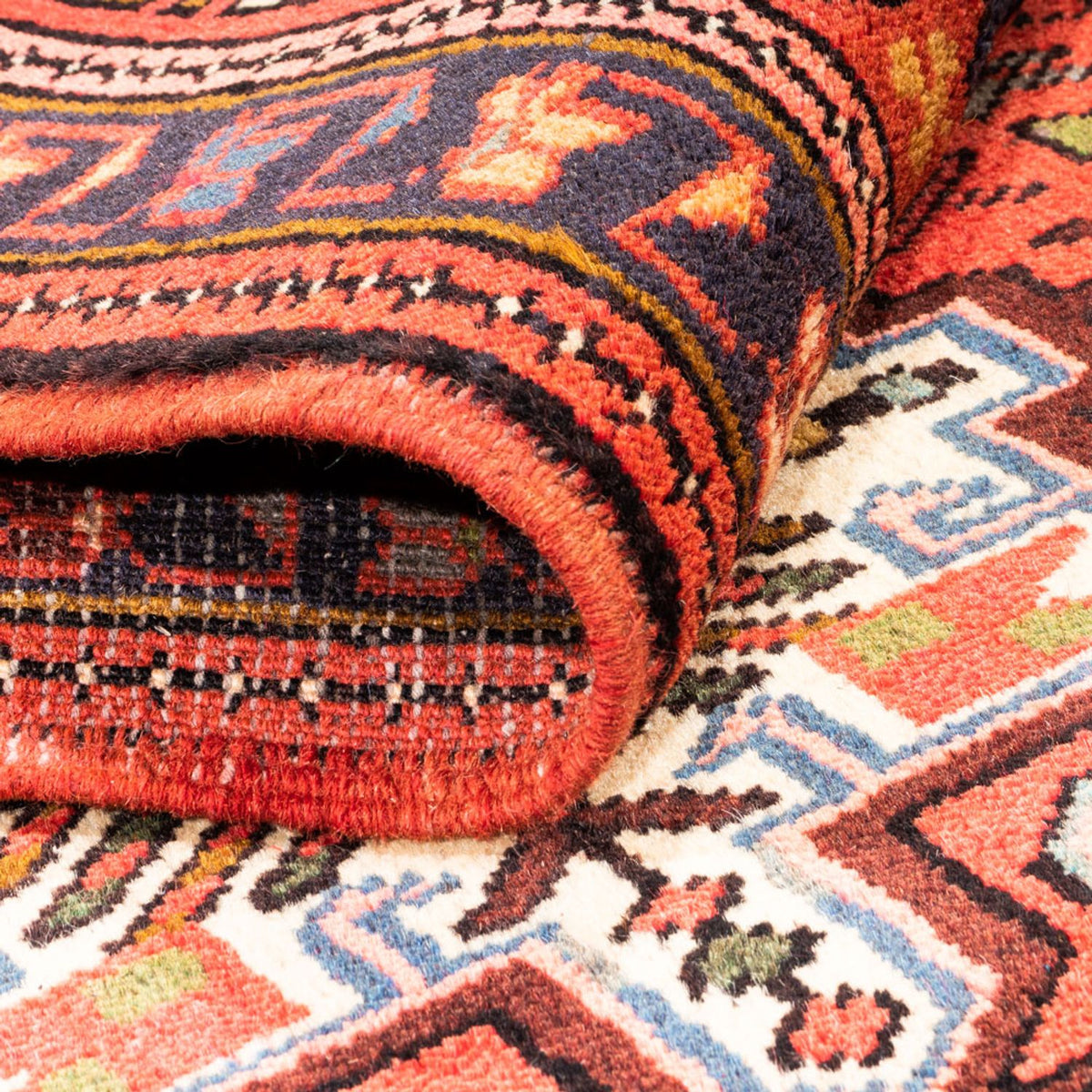 Tapis de couloir Tapis persan - Nomadic - 297 x 77 cm - rouge