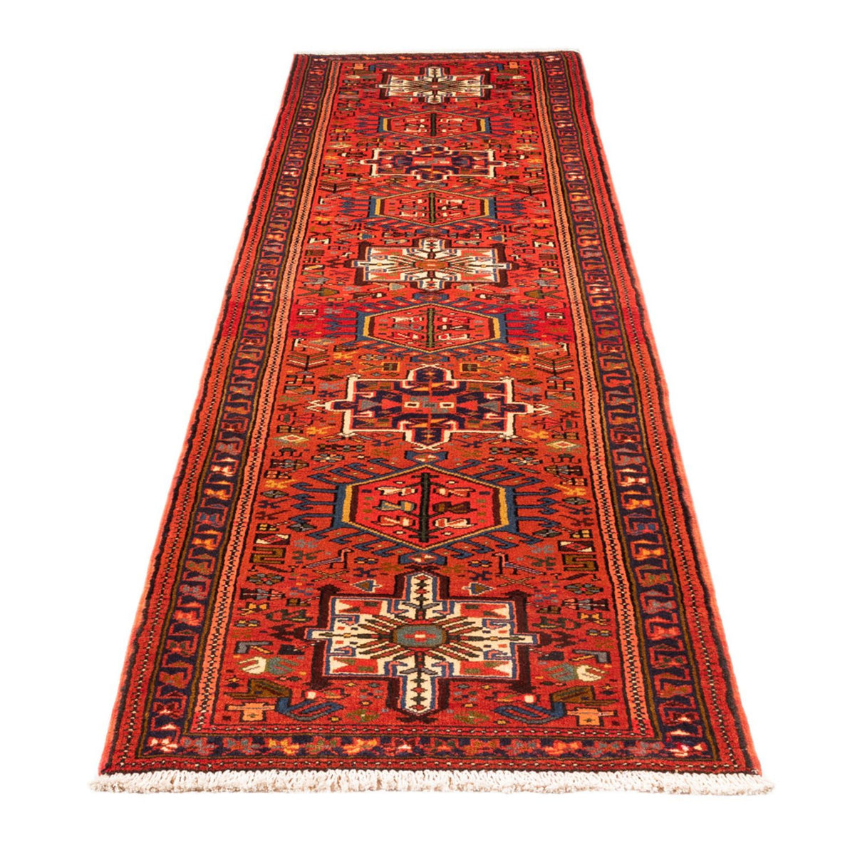 Tapis de couloir Tapis persan - Nomadic - 297 x 77 cm - rouge