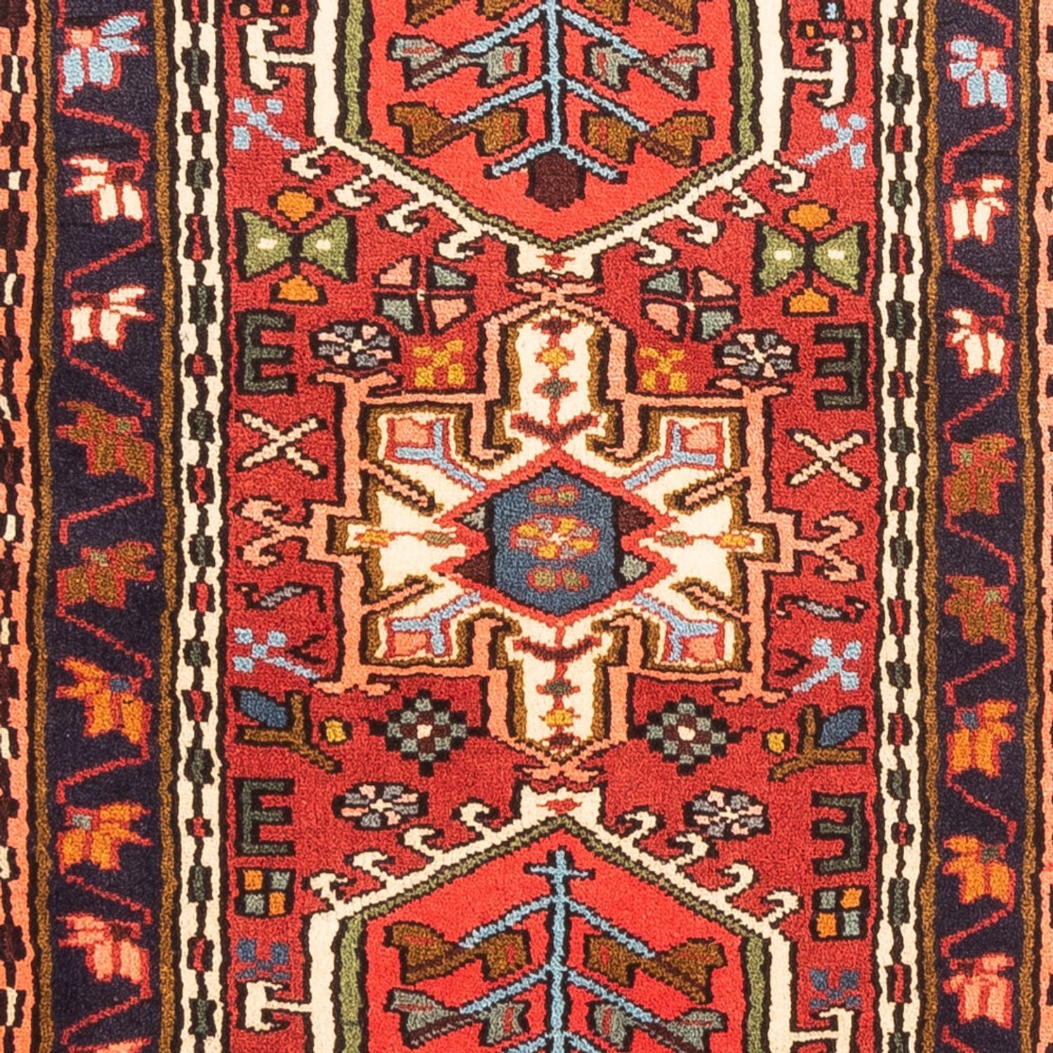 Tapis de couloir Tapis persan - Nomadic - 286 x 73 cm - rouge