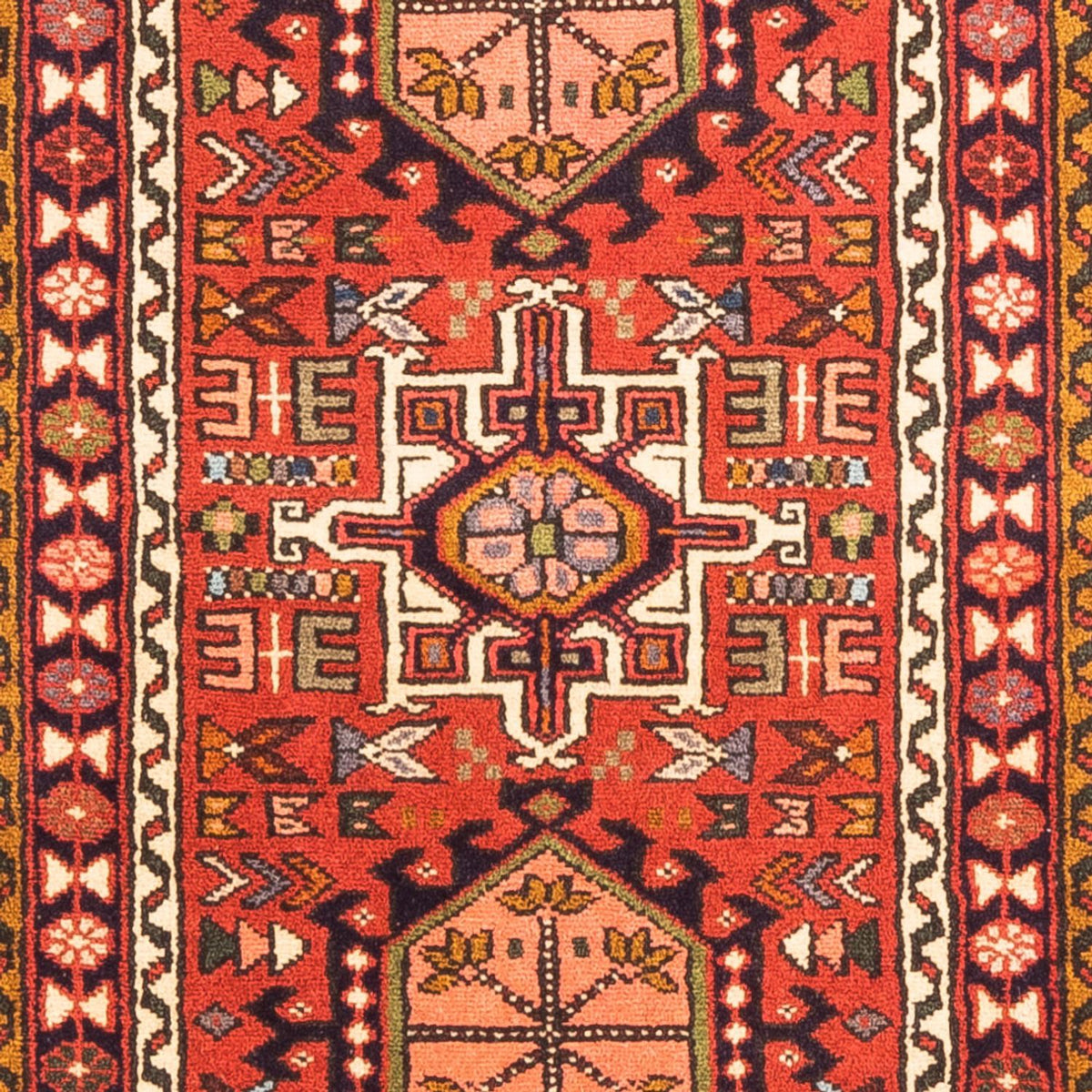 Tapis de couloir Tapis persan - Nomadic - 285 x 71 cm - rouge