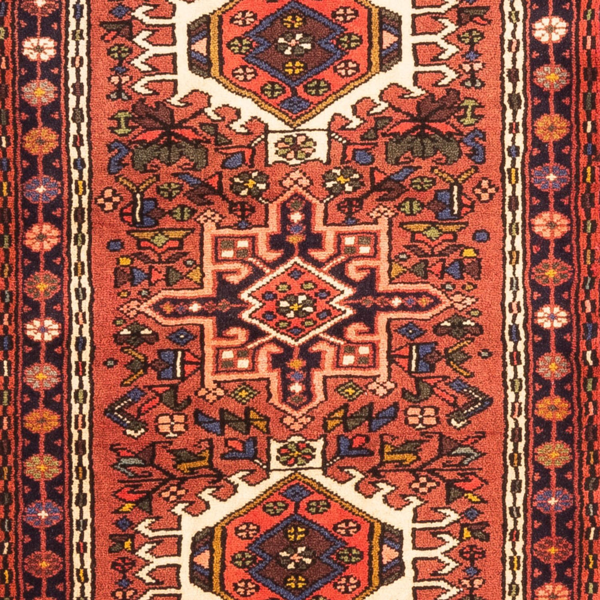 Tapis de couloir Tapis persan - Nomadic - 290 x 79 cm - rouge