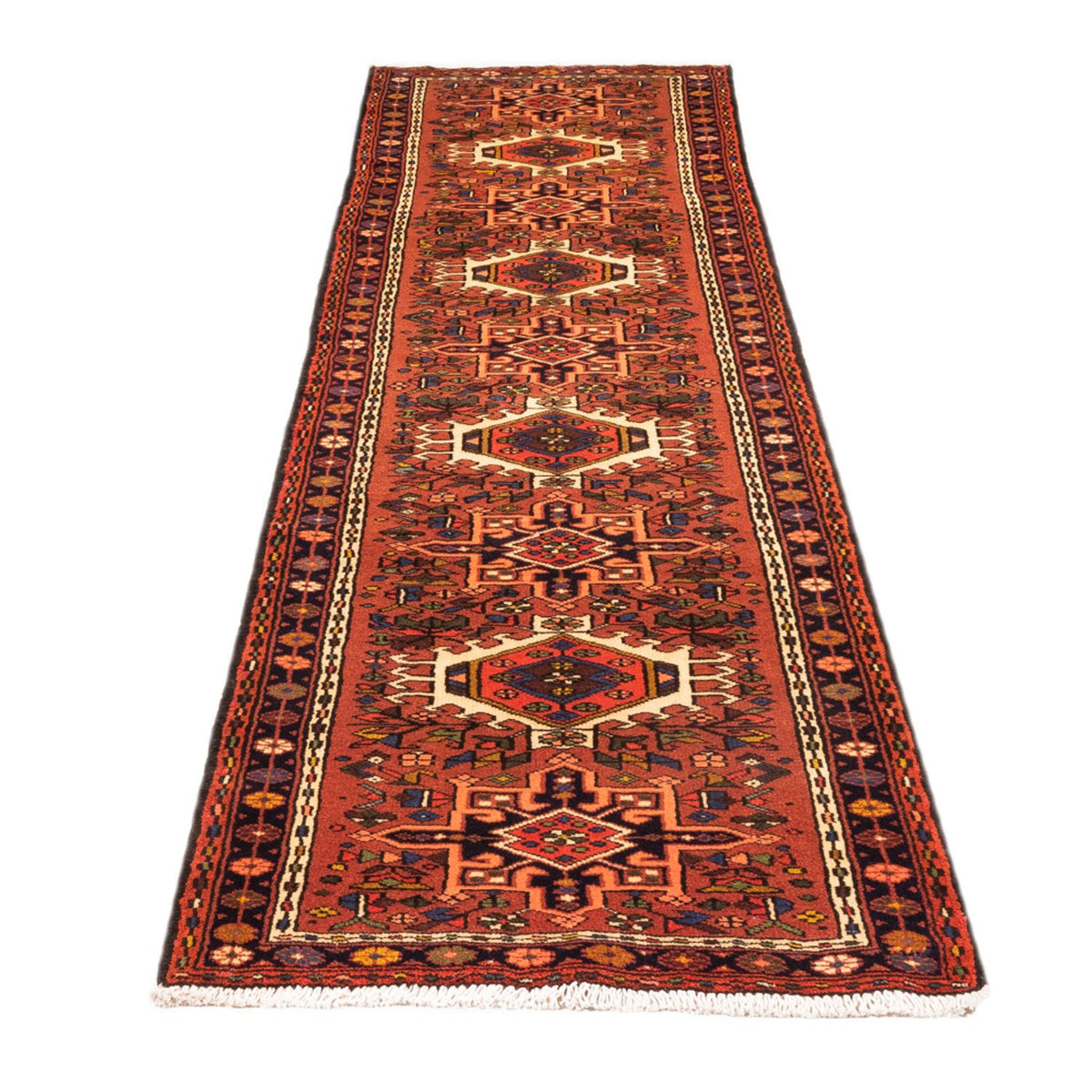 Tapis de couloir Tapis persan - Nomadic - 290 x 79 cm - rouge