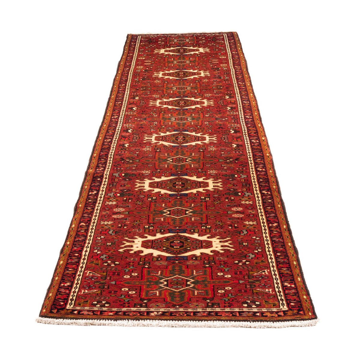 Tapis de couloir Tapis persan - Nomadic - 314 x 80 cm - rouge