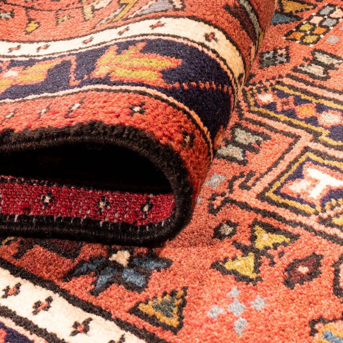 Tapis de couloir Tapis persan - Nomadic - 308 x 72 cm - rouge