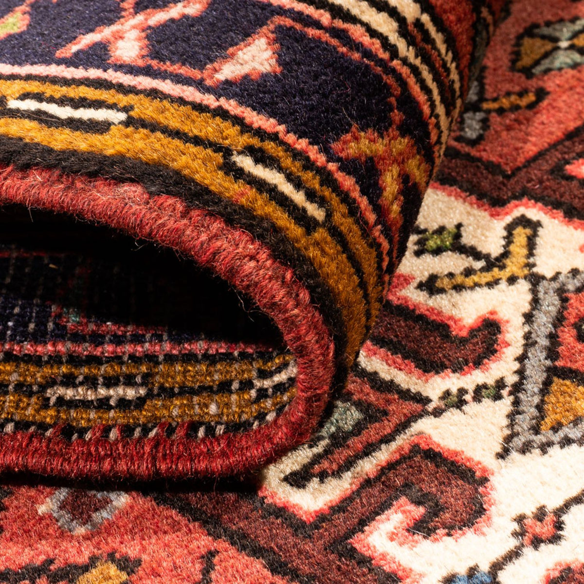 Tapis de couloir Tapis persan - Nomadic - 308 x 71 cm - rouge