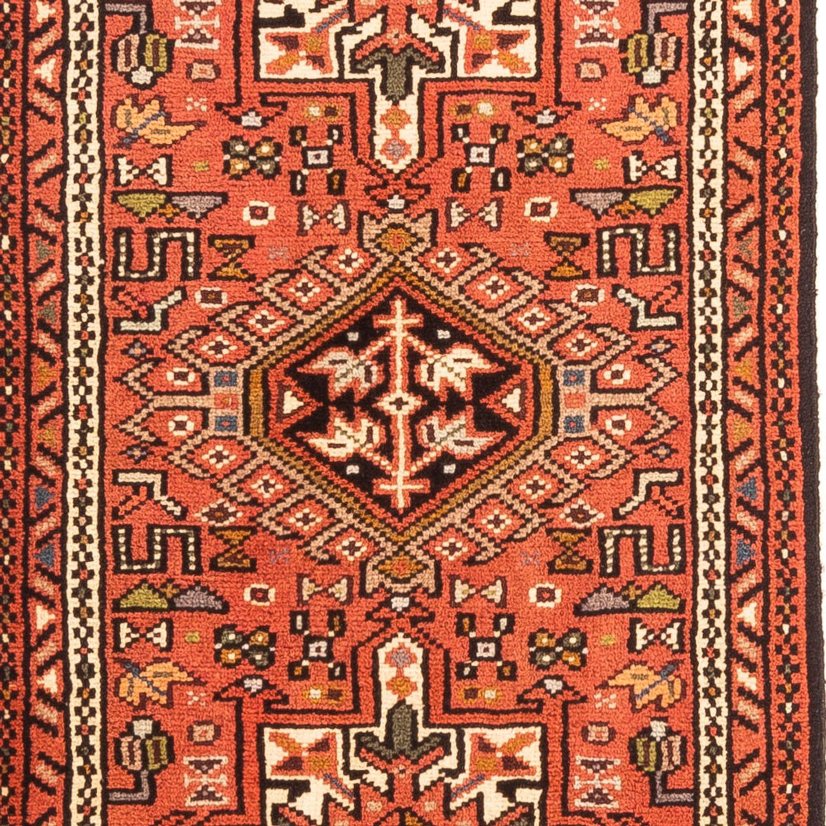 Tapis de couloir Tapis persan - Nomadic - 293 x 70 cm - rouge