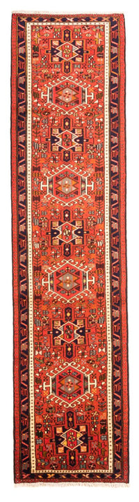 Tapis de couloir Tapis persan - Nomadic - 290 x 74 cm - rouge
