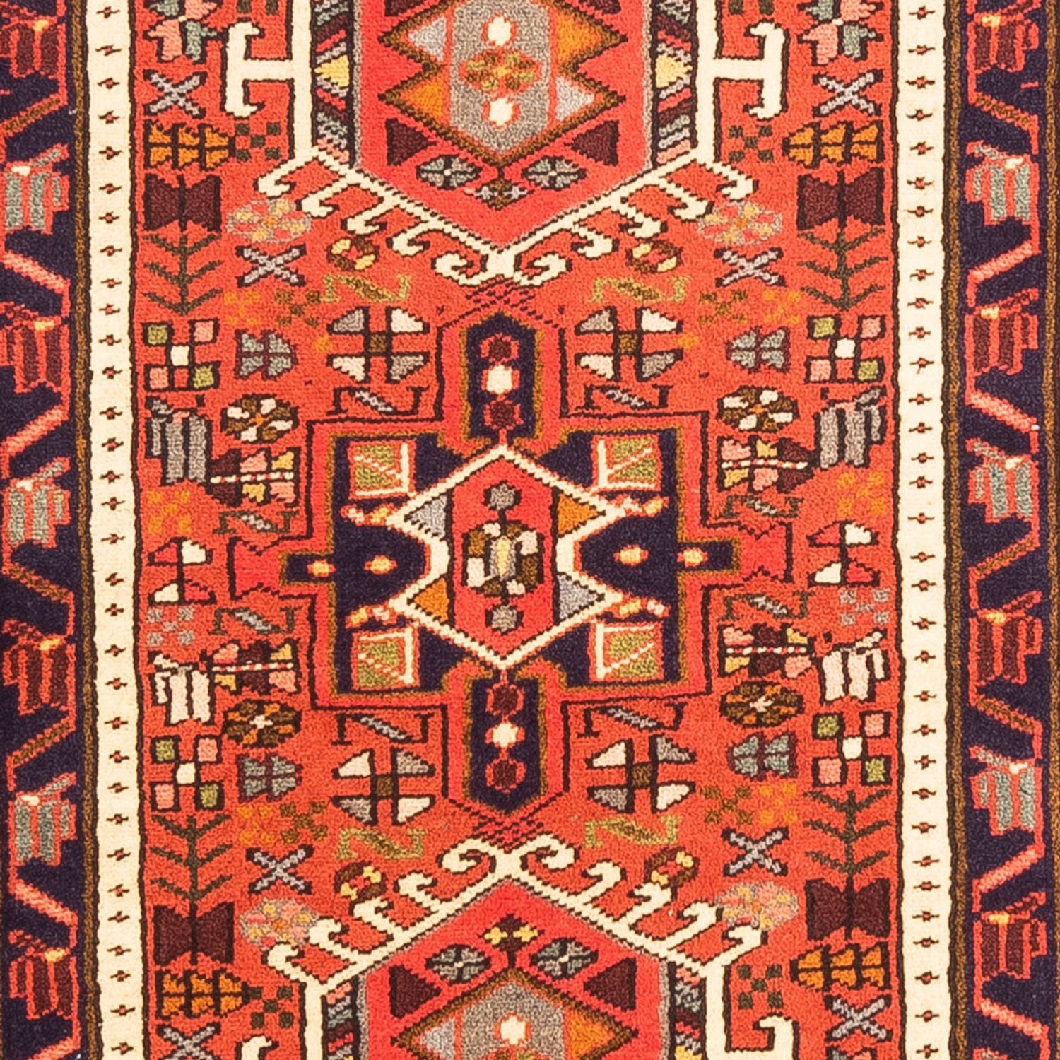 Tapis de couloir Tapis persan - Nomadic - 290 x 74 cm - rouge