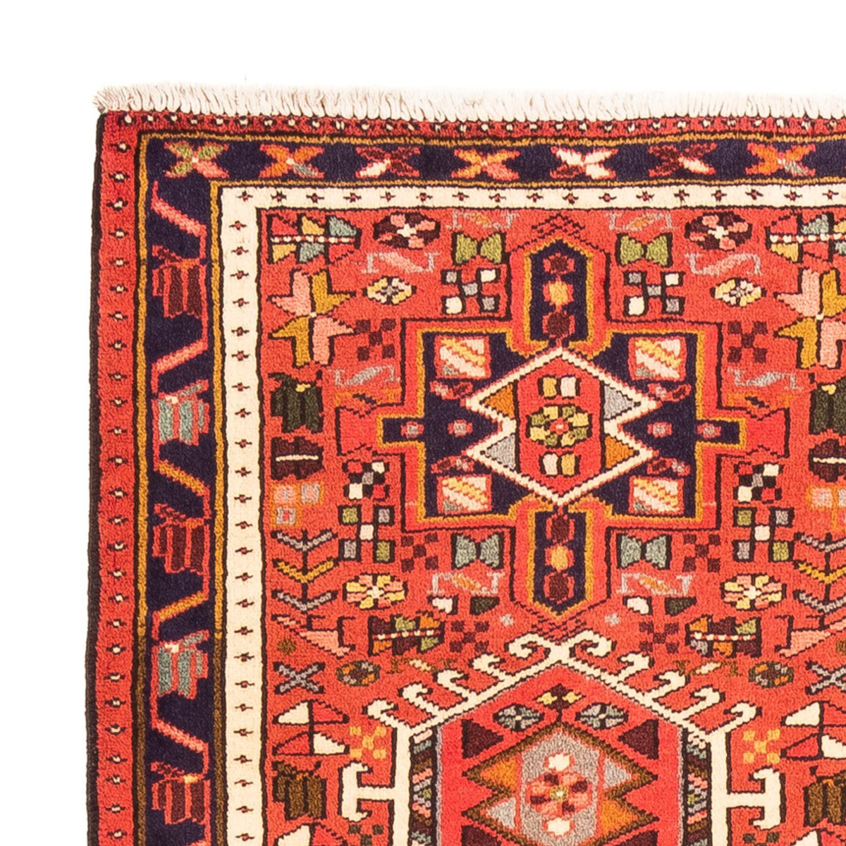 Tapis de couloir Tapis persan - Nomadic - 290 x 74 cm - rouge