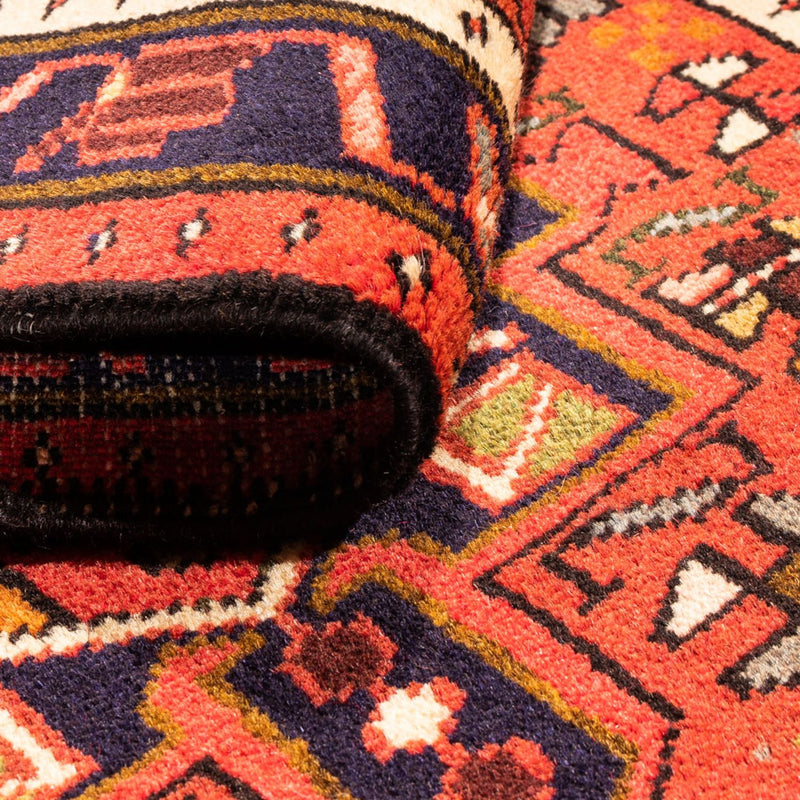 Tapis de couloir Tapis persan - Nomadic - 290 x 74 cm - rouge