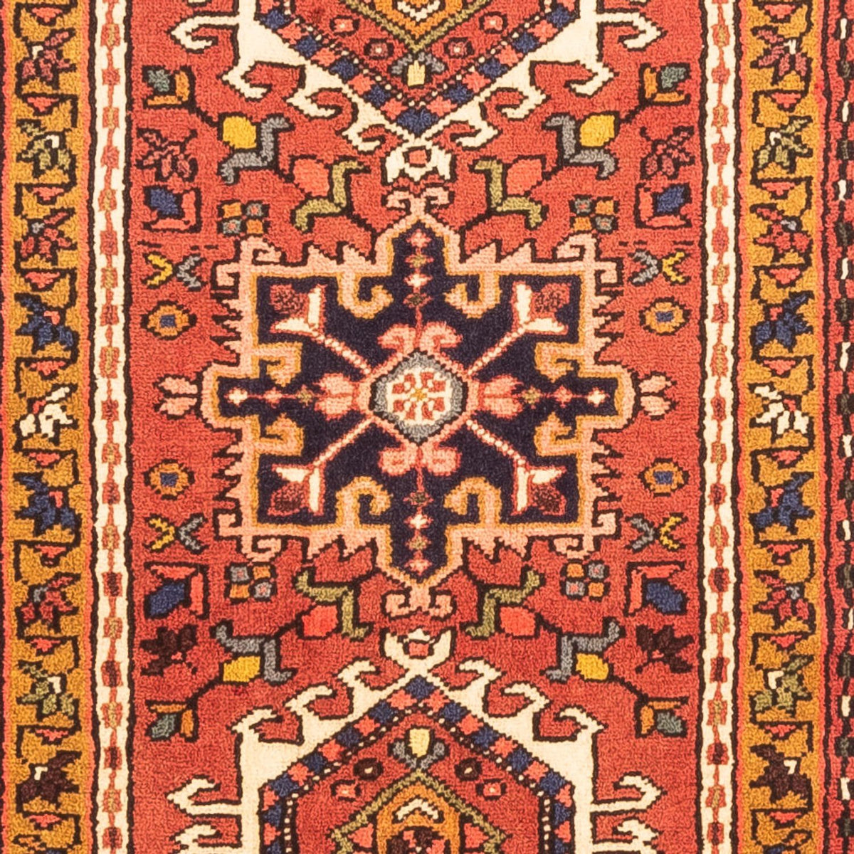 Tapis de couloir Tapis persan - Nomadic - 300 x 70 cm - rouge