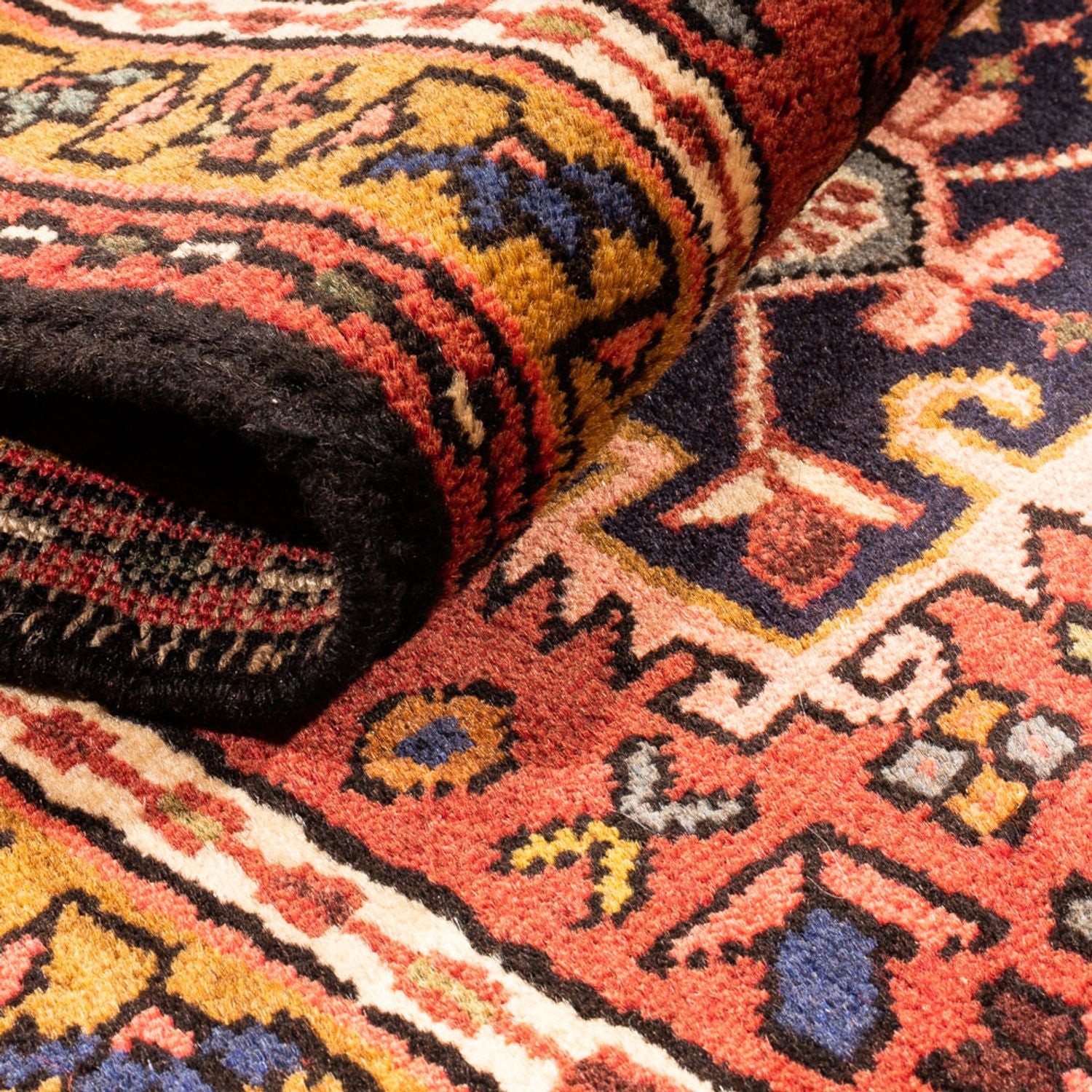 Tapis de couloir Tapis persan - Nomadic - 300 x 70 cm - rouge