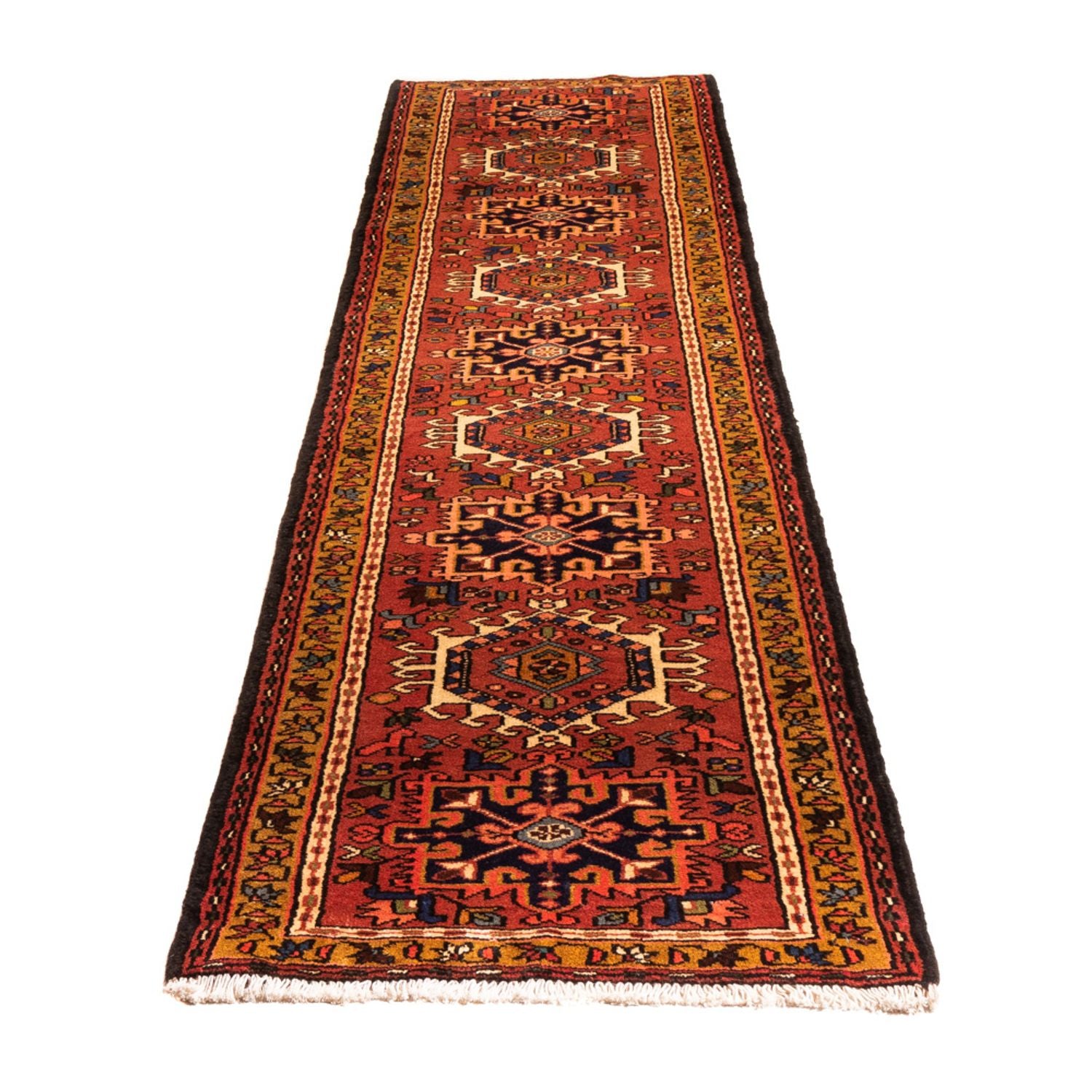 Tapis de couloir Tapis persan - Nomadic - 300 x 70 cm - rouge