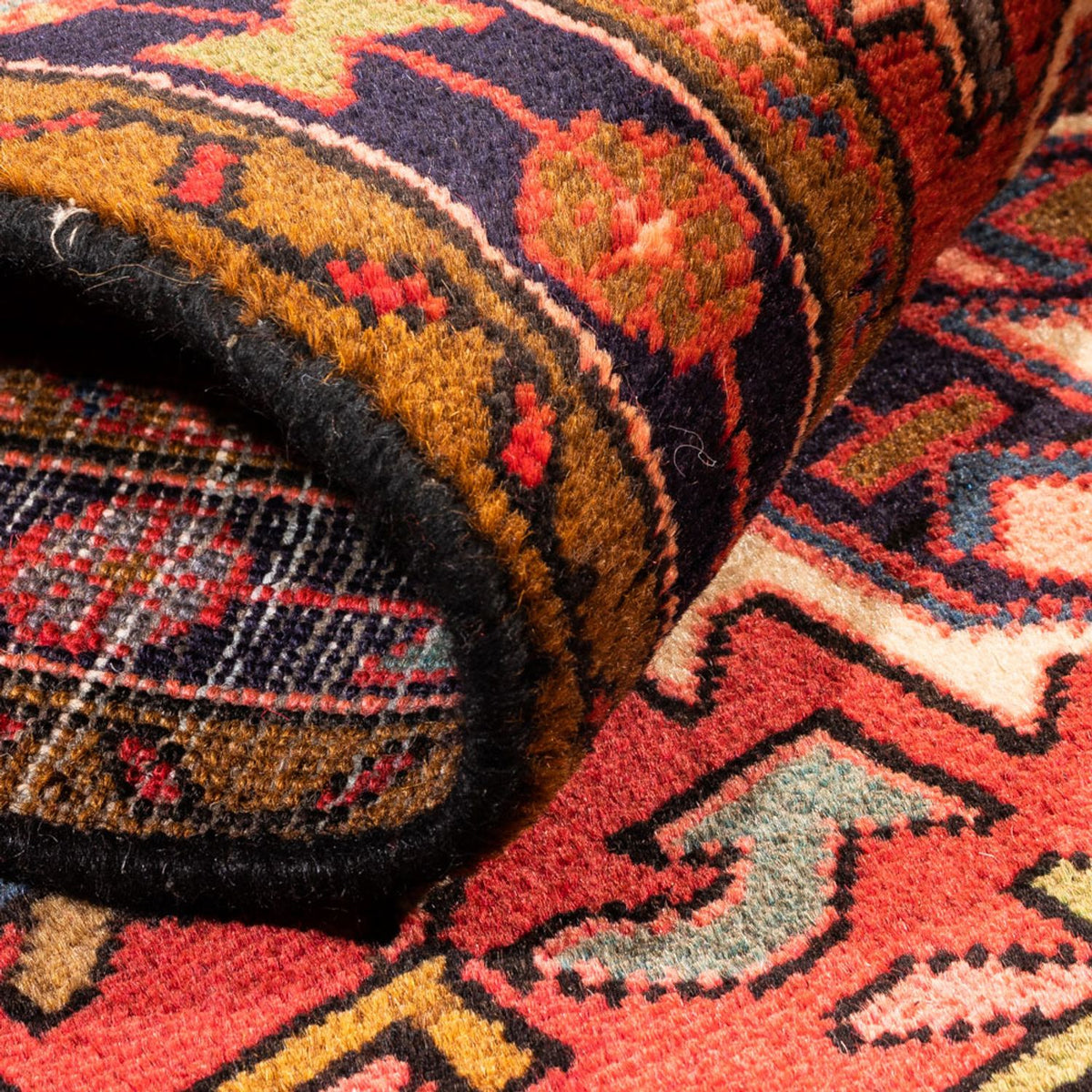 Tapis de couloir Tapis persan - Nomadic - 285 x 72 cm - rouge