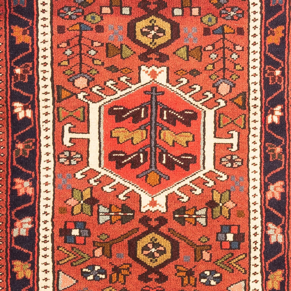 Tapis de couloir Tapis persan - Nomadic - 285 x 75 cm - rouge