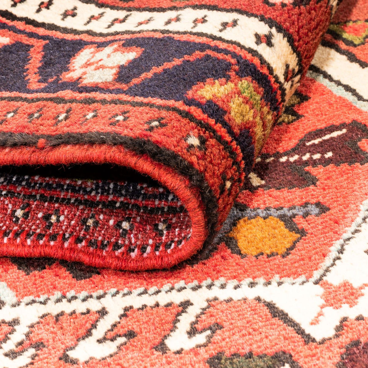 Tapis de couloir Tapis persan - Nomadic - 285 x 75 cm - rouge