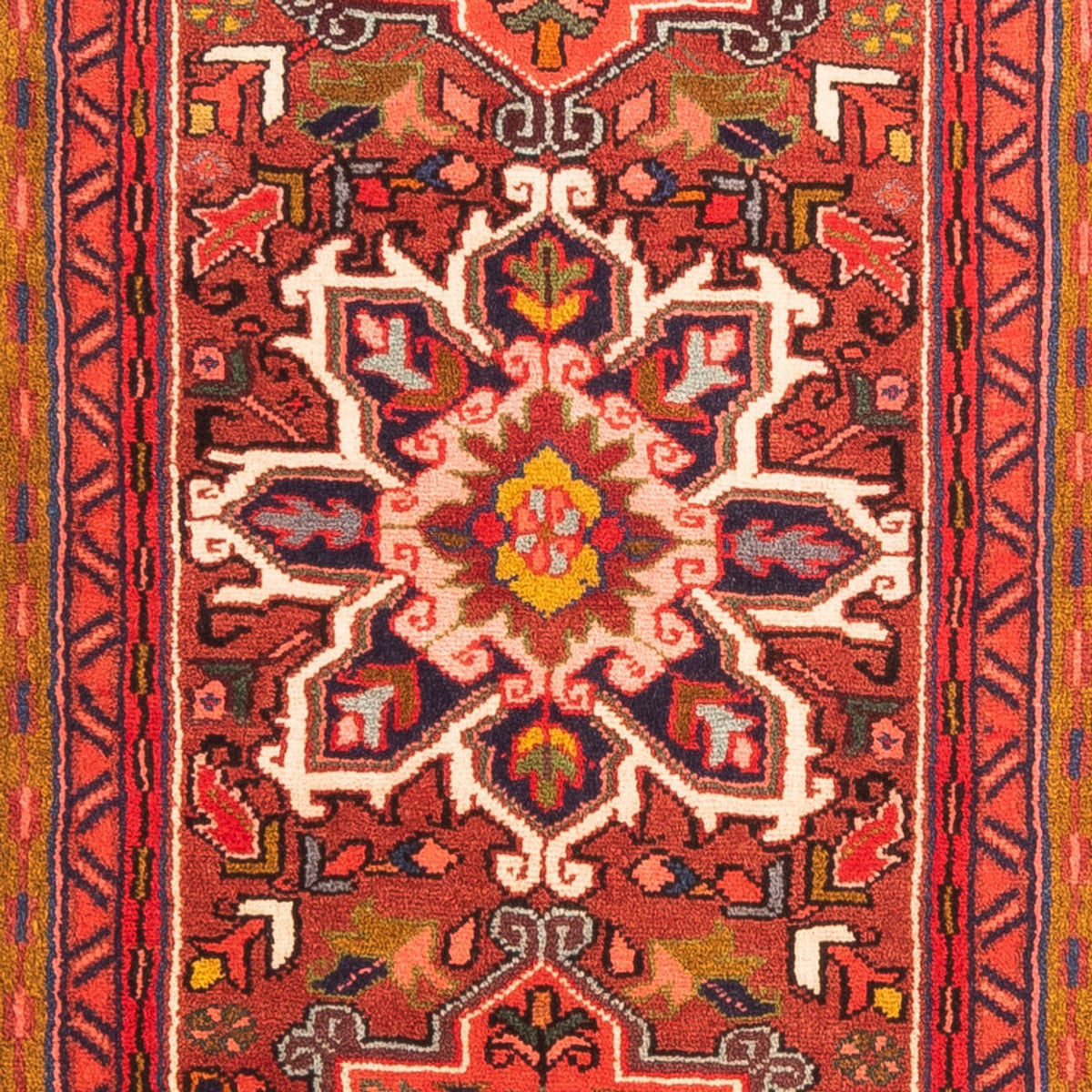 Tapis de couloir Tapis persan - Nomadic - 296 x 73 cm - rouge