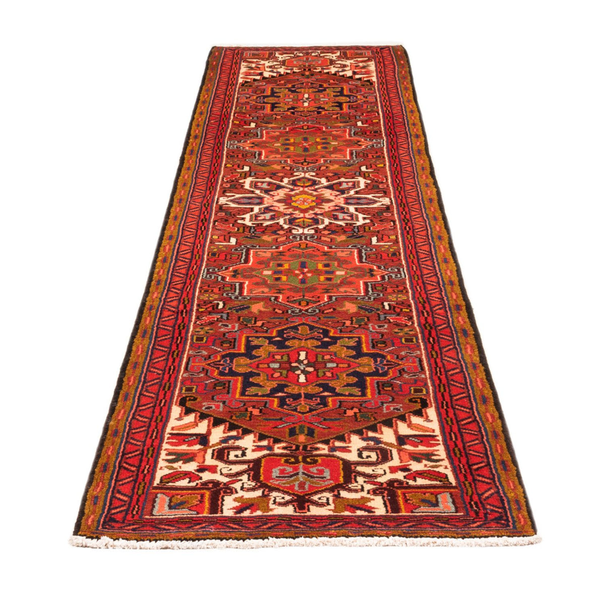 Tapis de couloir Tapis persan - Nomadic - 296 x 73 cm - rouge