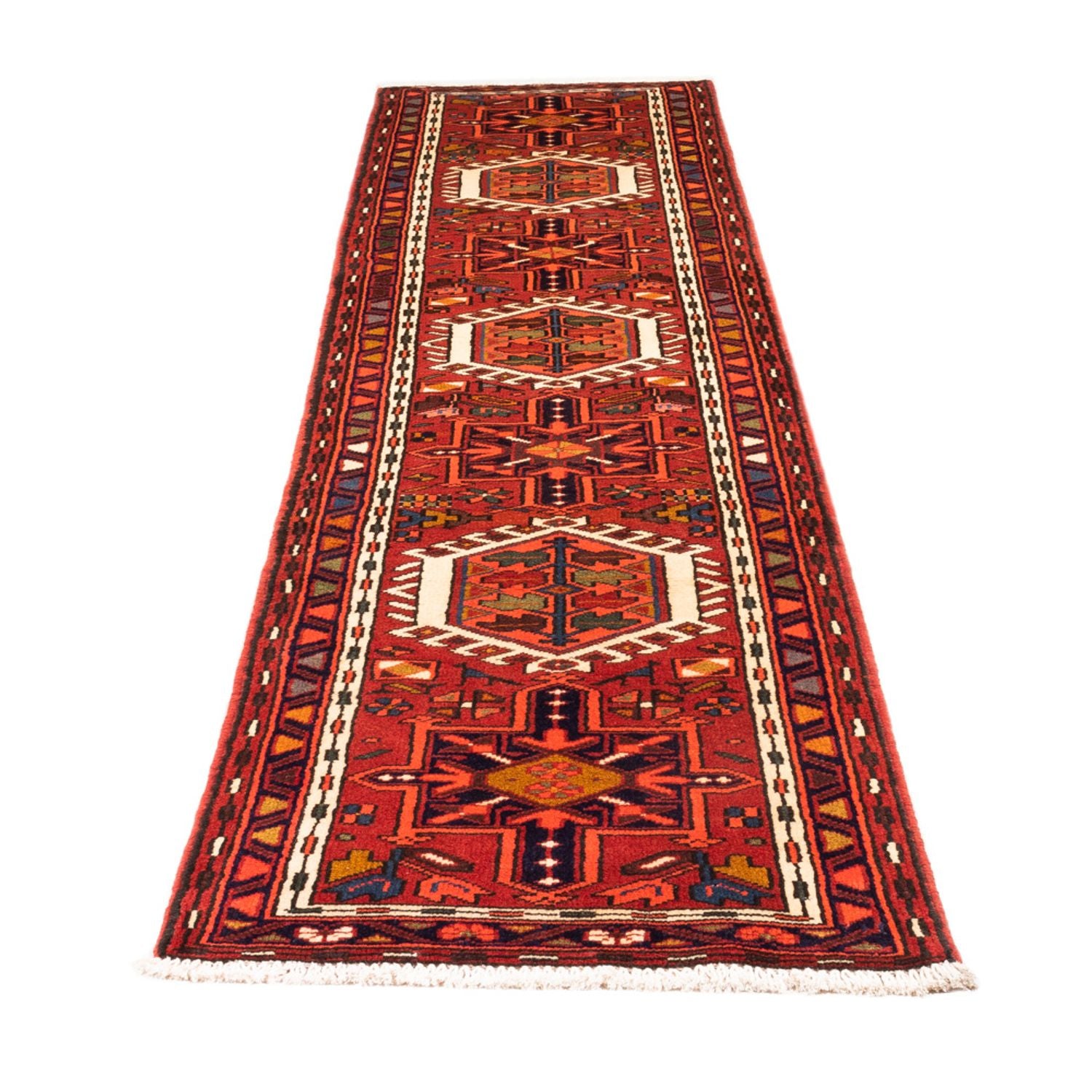 Tapis de couloir Tapis persan - Nomadic - 288 x 70 cm - rouge