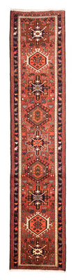 Tapis de couloir Tapis persan - Nomadic - 287 x 70 cm - rouge