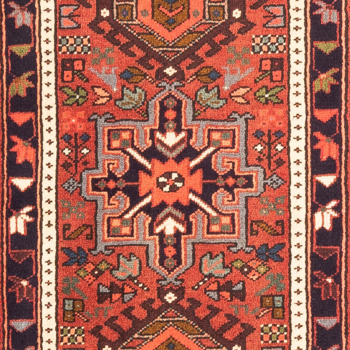 Tapis de couloir Tapis persan - Nomadic - 287 x 70 cm - rouge