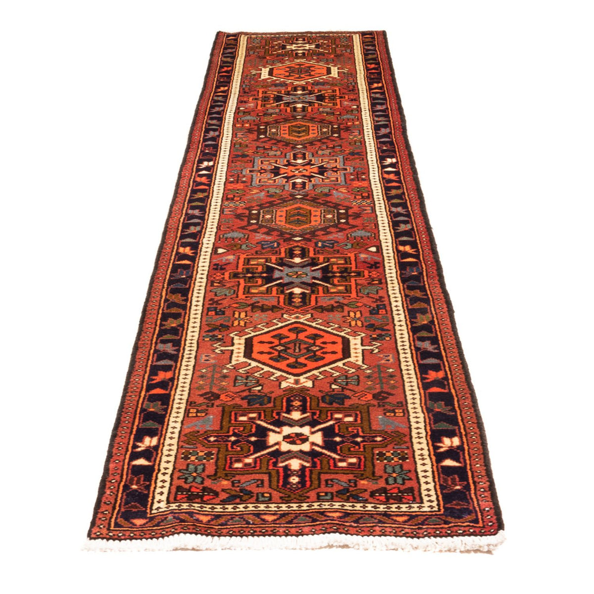 Tapis de couloir Tapis persan - Nomadic - 287 x 70 cm - rouge