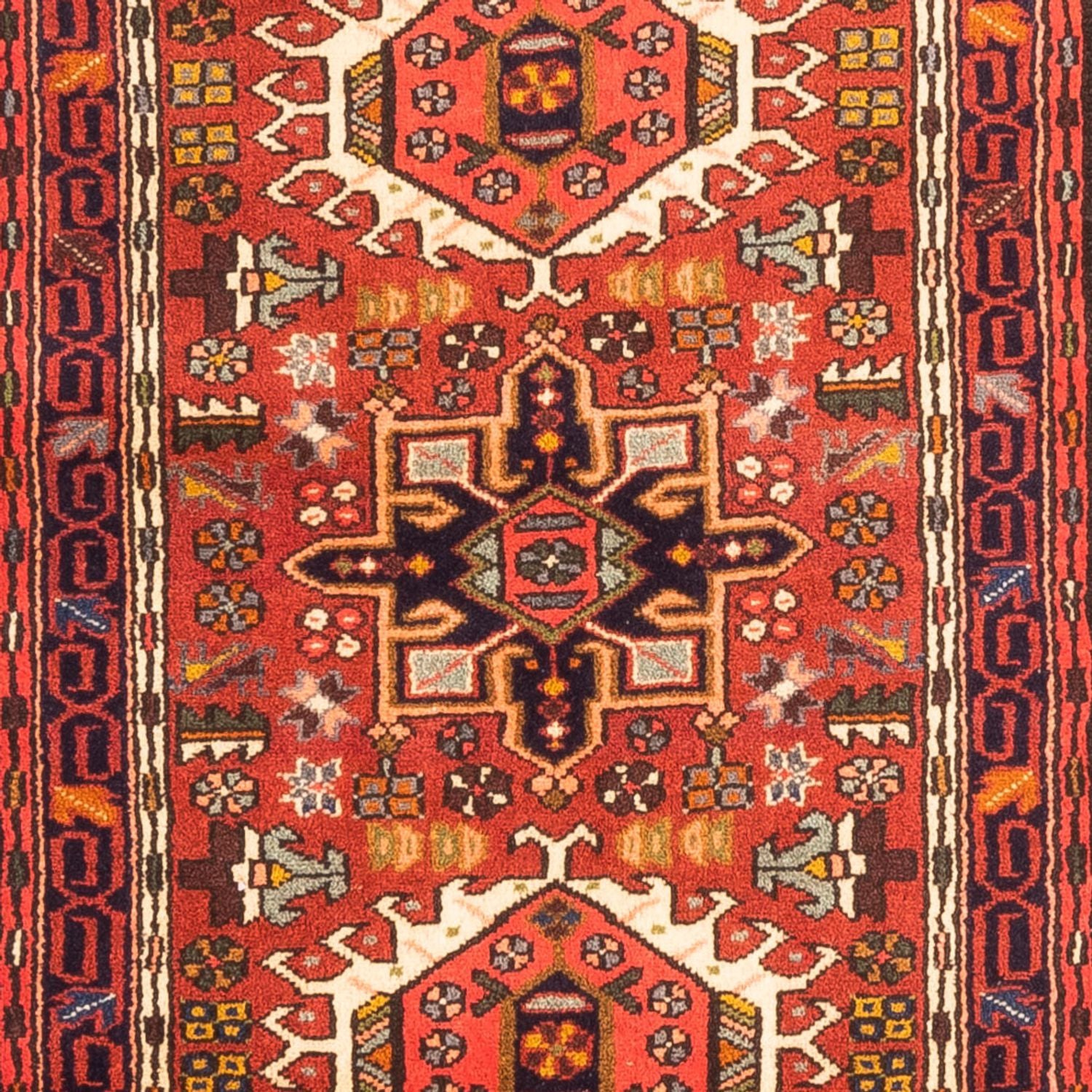 Tapis de couloir Tapis persan - Nomadic - 298 x 73 cm - rouge