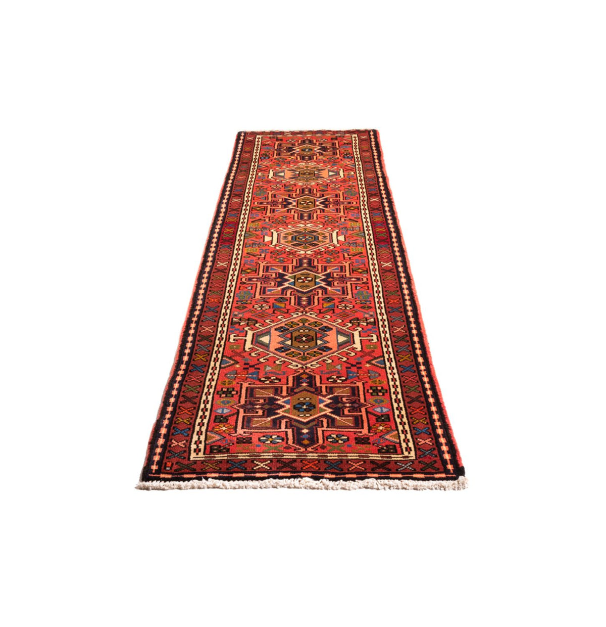 Tapis de couloir Tapis persan - Nomadic - 292 x 72 cm - rouge