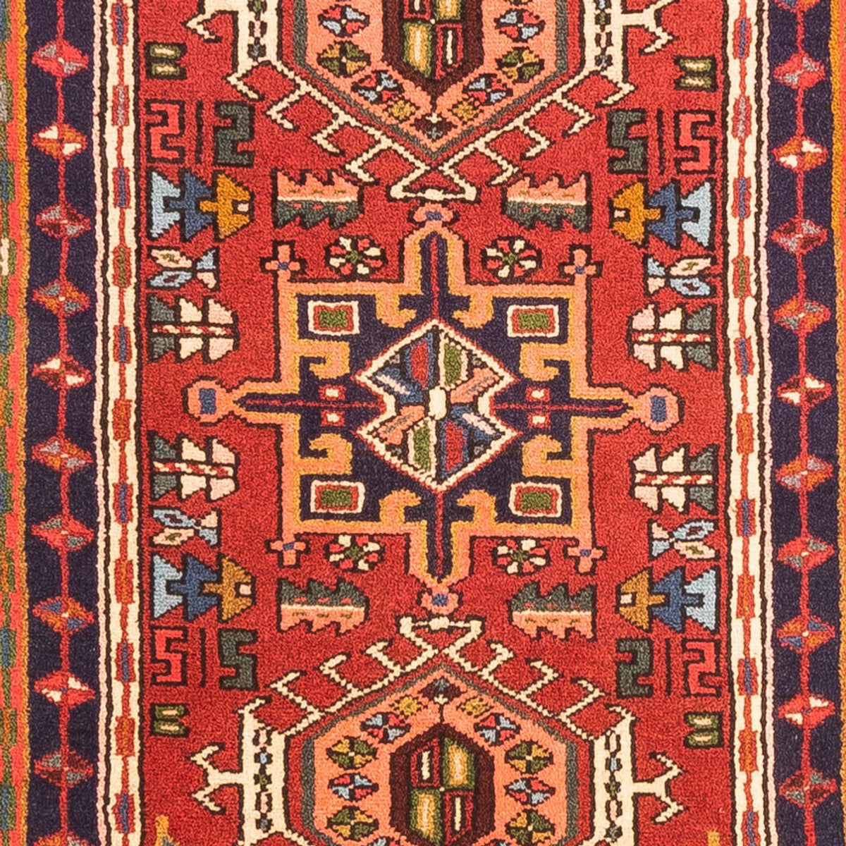 Tapis de couloir Tapis persan - Nomadic - 286 x 70 cm - rouge