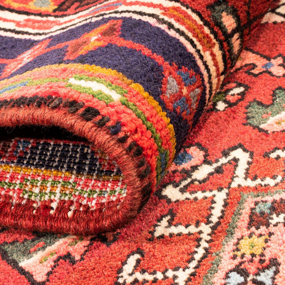 Tapis de couloir Tapis persan - Nomadic - 286 x 70 cm - rouge