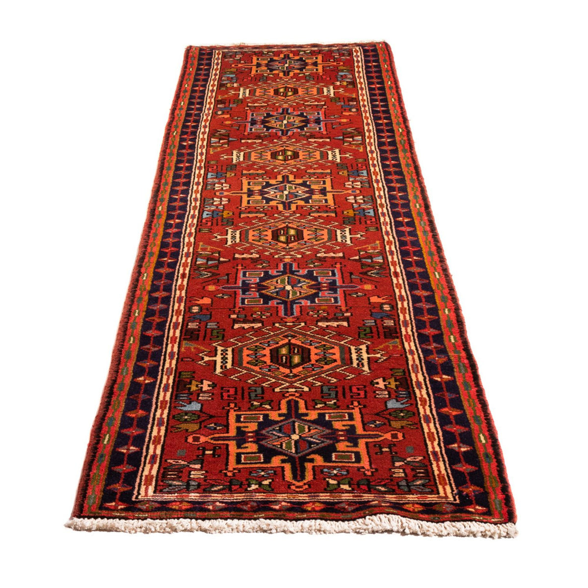 Tapis de couloir Tapis persan - Nomadic - 286 x 70 cm - rouge
