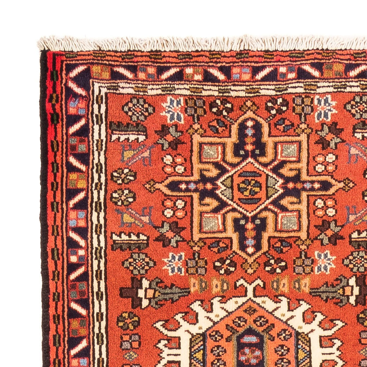 Tapis de couloir Tapis persan - Nomadic - 300 x 74 cm - rouge